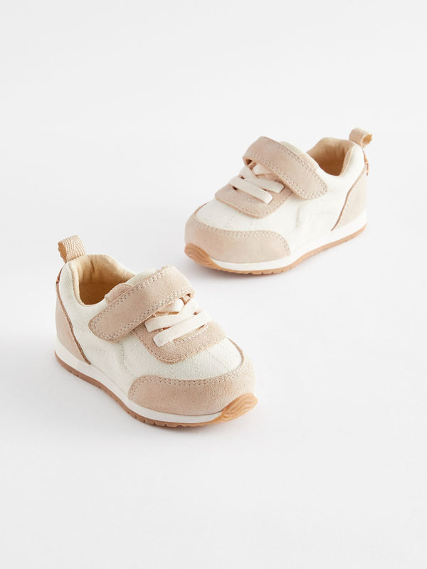 White Neutral Standard Fit (F) First Walker Trainers
