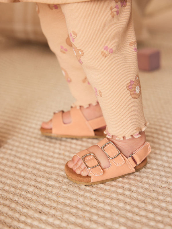 Tan Brown Corkbed Baby Sandals (0-24mths)