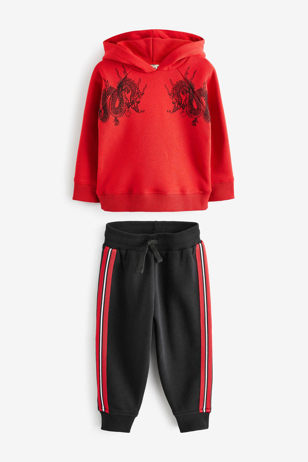 River Island Boys Dragon Hoody and Jogger Set