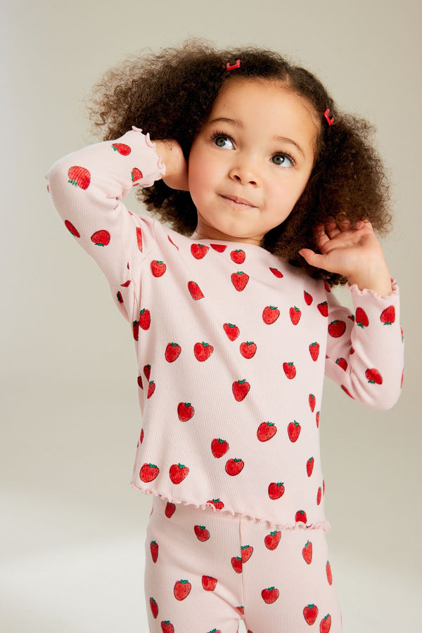 Pink CottonRich Long Sleeve Rib T-Shirt (3mths-7yrs)