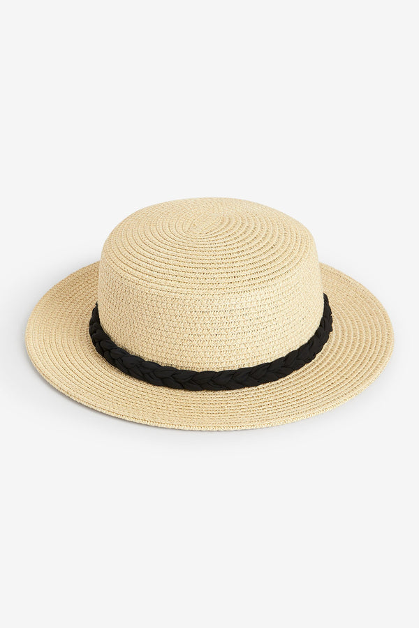 Neutral Boater Hat (1-6yrs)