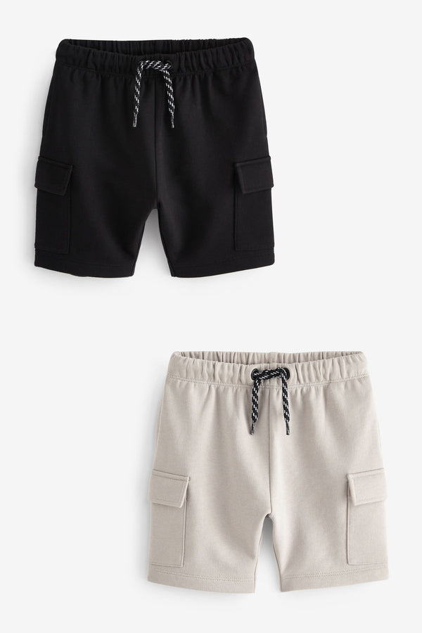 Black Utility Shorts 2 Pack (3mths-7yrs)