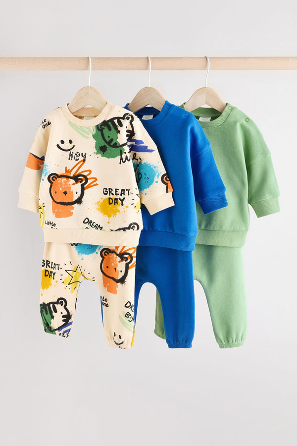 Bright Character Baby Sweatshirt and Joggers Set 6 Pack