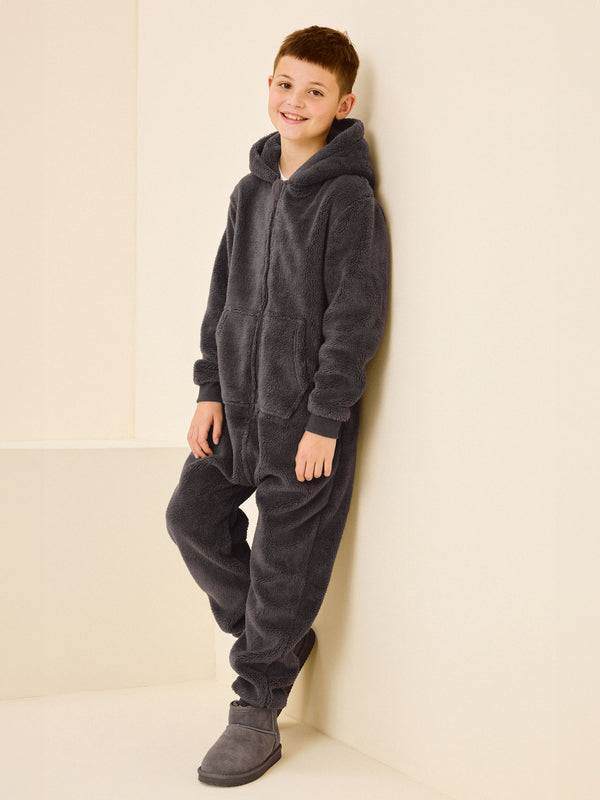 Grey Fleece All-In-One (3-16yrs)
