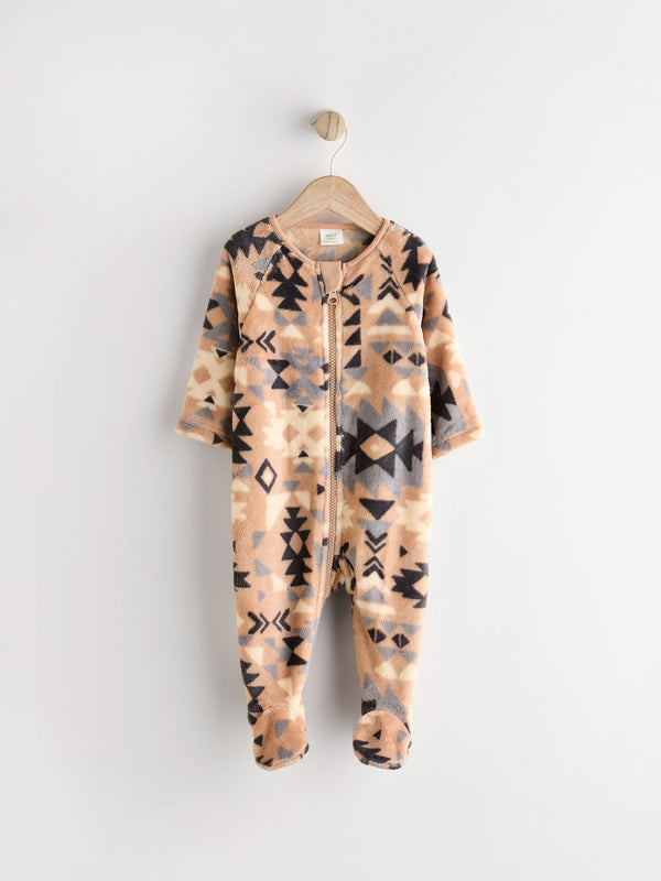 Neutral Baby Zip Fleece Sleepsuit