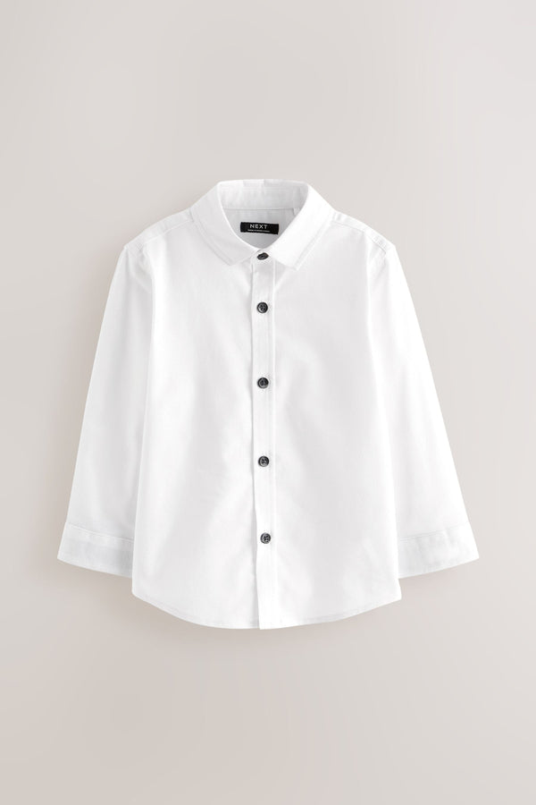 White Long Sleeve Oxford Shirt (3mths-7yrs)