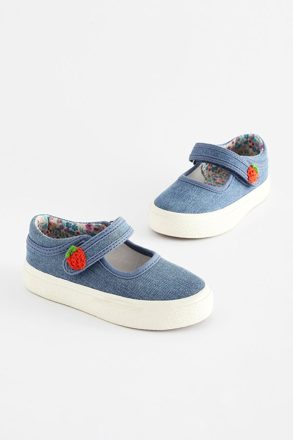 Blue Denim Mary Jane Shoes