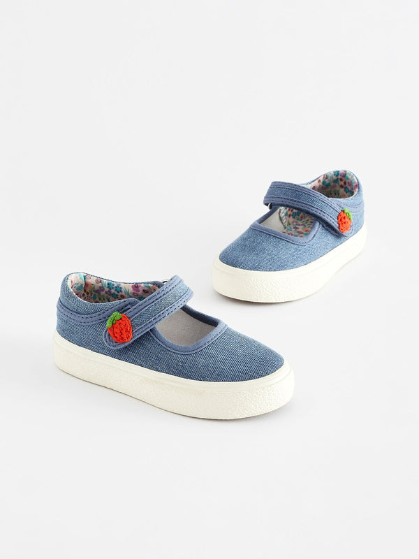 Blue Denim Mary Jane Shoes