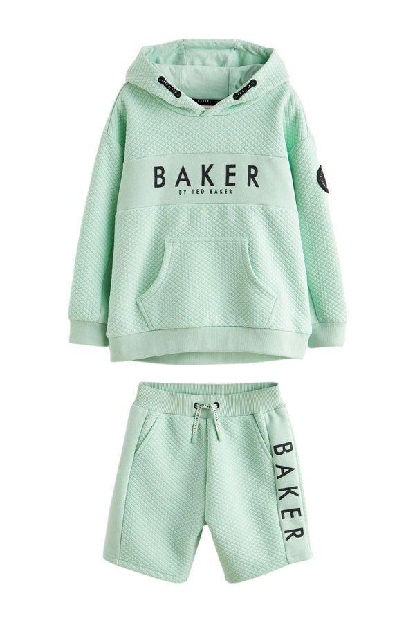 Baker by Ted Baker Textured Hoodie And Shorts Set