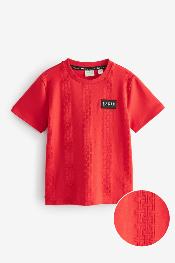 Red Baker by Ted Baker Textured T-Shirt