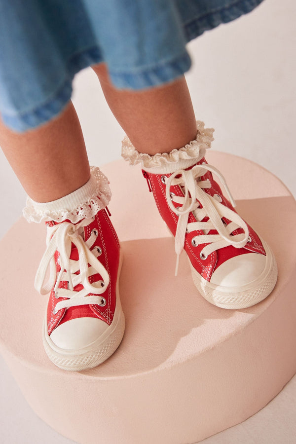 Red High Top Trainers