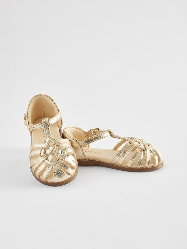 Gold Fisherman Occasion Sandals