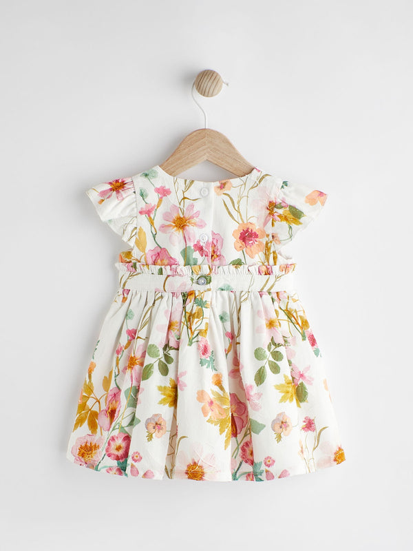 Pink/White Floral Baby Prom Dress (0mths-2yrs)