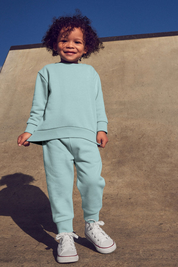 Blue Mineral Plain Jersey Sweatshirt and Joggers Set (3mths-7yrs)