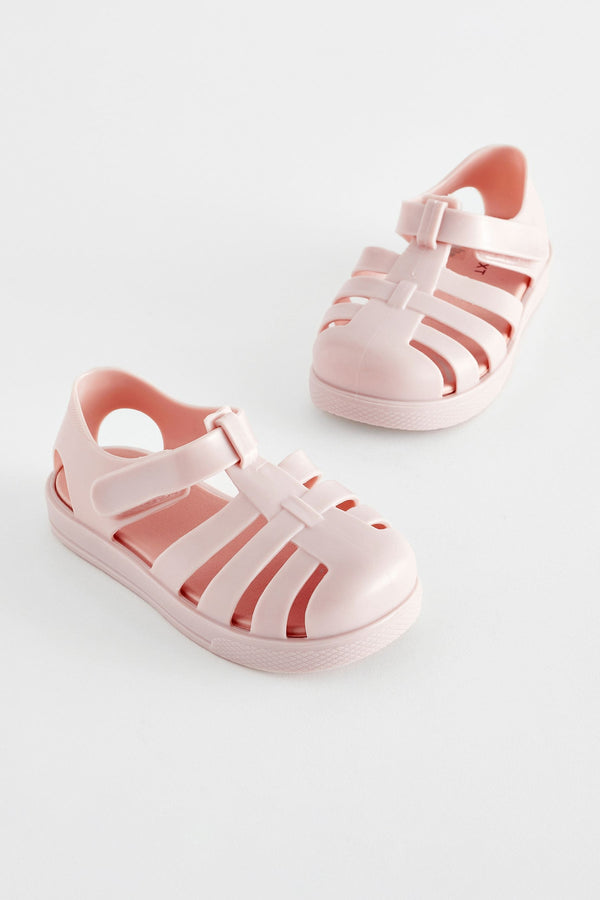 Pink Jelly Fisherman Sandals