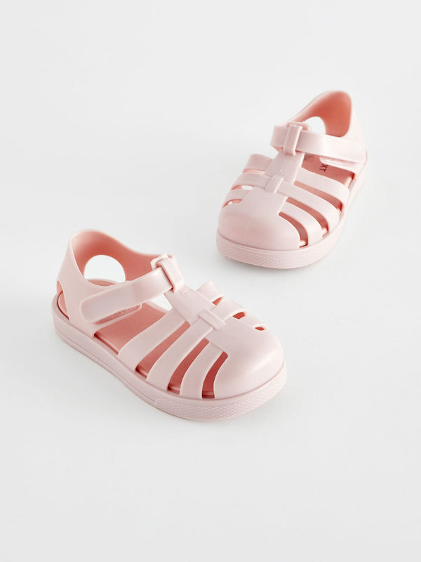 Pink Jelly Fisherman Sandals