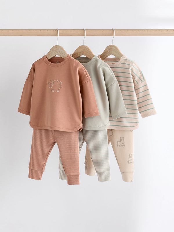 Mineral Farm Top and Leggings Baby Set 6 Pack