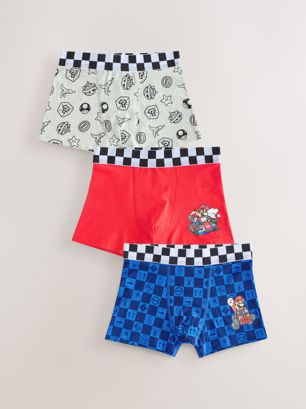 Mario Trunks 3 Pack (3-14yrs)