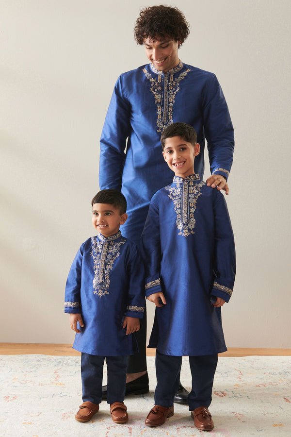 Navy Blue Boys Kurta (3mths-16yrs)