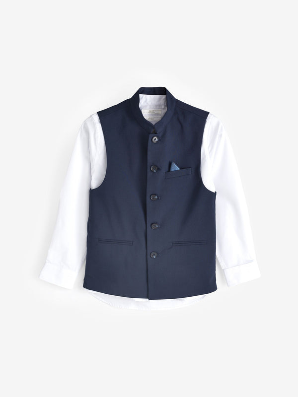 Navy Blue Eid Waistcoat (3mths-16yrs)