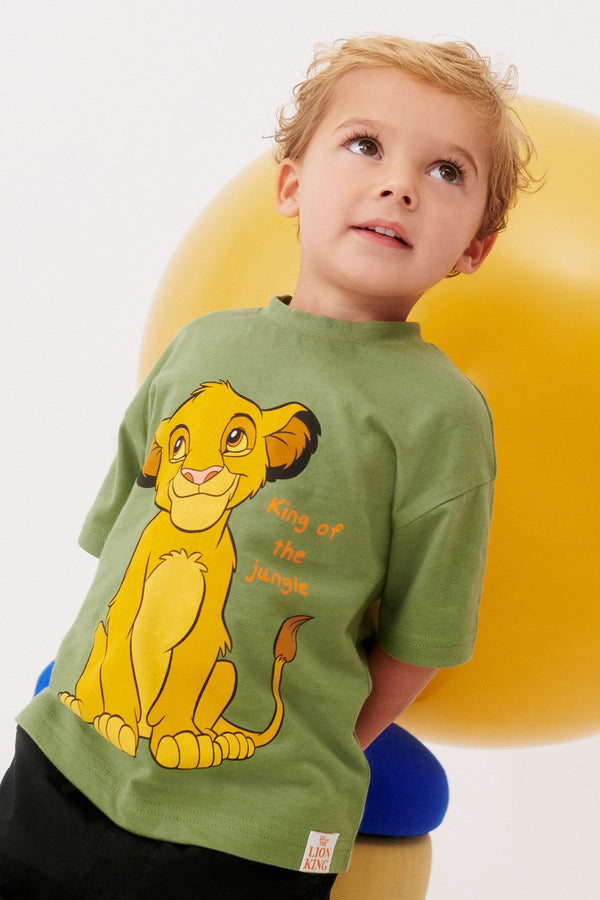 Green Simba Lion King Short Sleeve T-Shirt (6mths-8yrs)