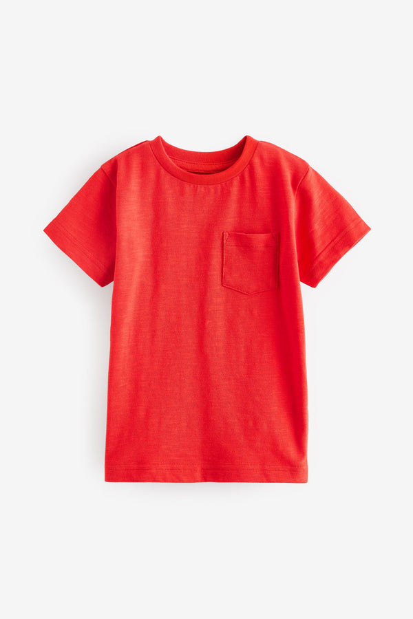 Red Short Sleeve Plain T-Shirt (3mths-7yrs)