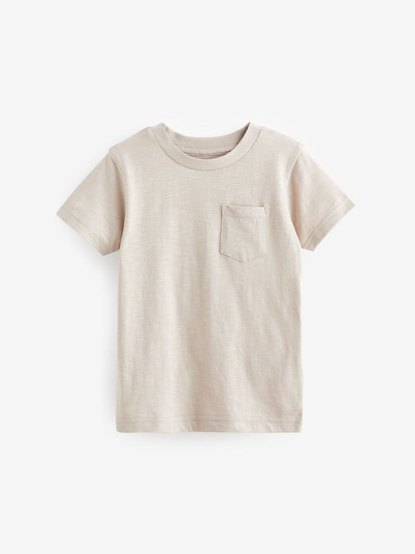 Cement Short Sleeve Plain T-Shirt (3mths-7yrs)