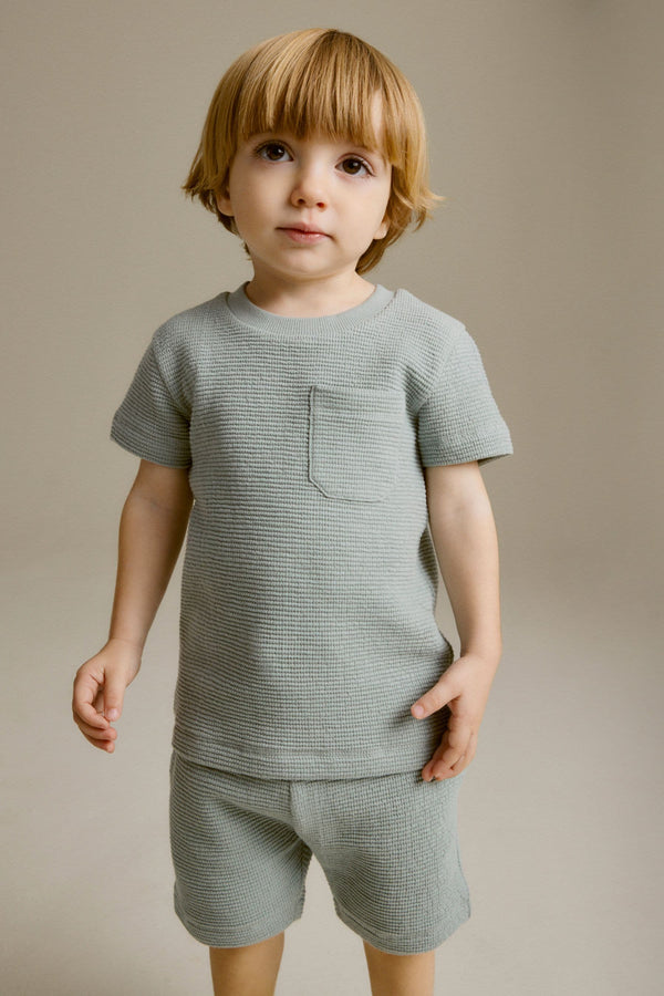 Minerals Textured Jersey Pocket T-Shirt and Shorts Set (3mths-7yrs)