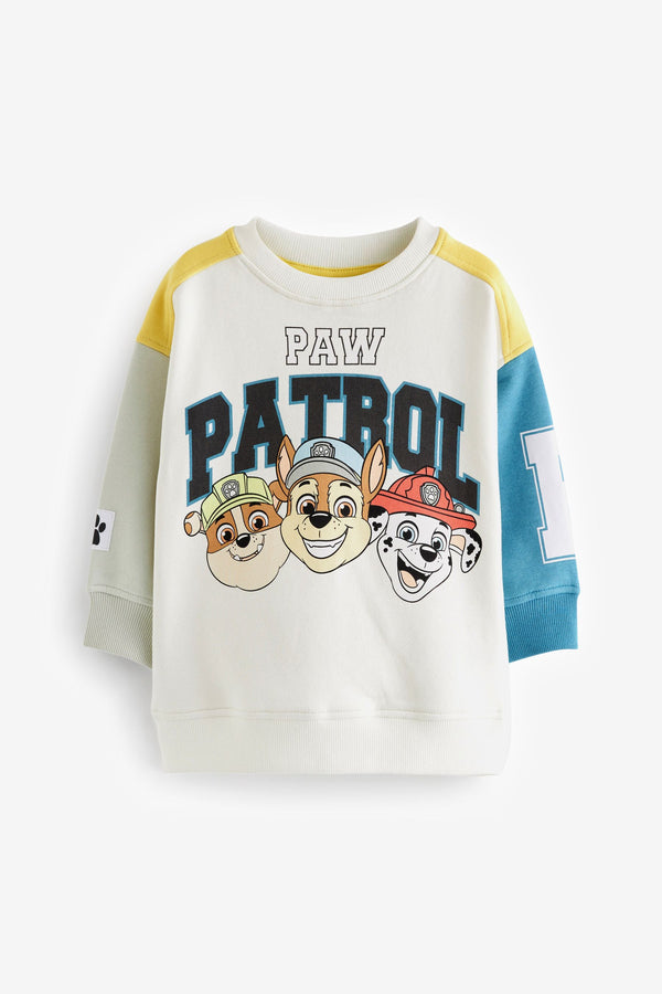 Multi Paw Patrol Colourblock Crew Neck Sweatshirt (3mths-7yrs)