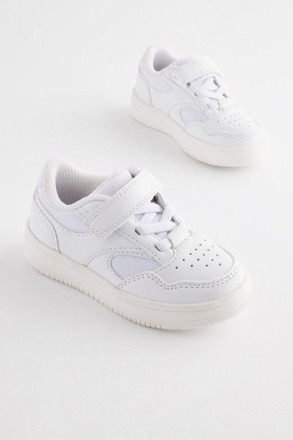 White One Strap Skate Trainers