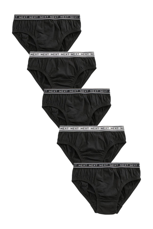 Black Briefs 5 Pack (1.5-16yrs)