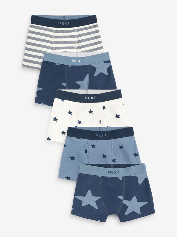 Blue Stars and Stripes Trunks 5 Pack (1.5-12yrs)