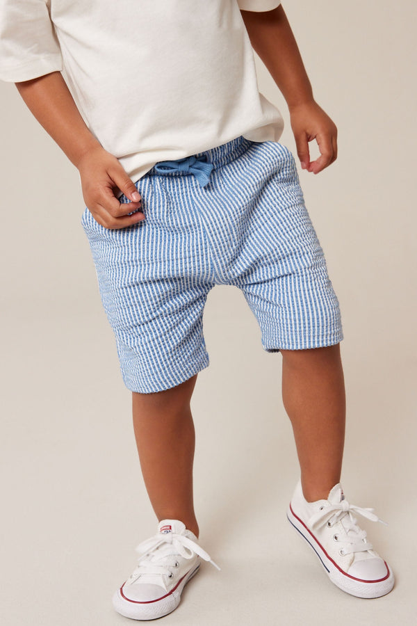 Monochrome Lightweight Stripe Jersey Shorts (3mths-7yrs)