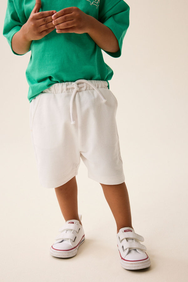 White Jersey Shorts (3mths-7yrs)