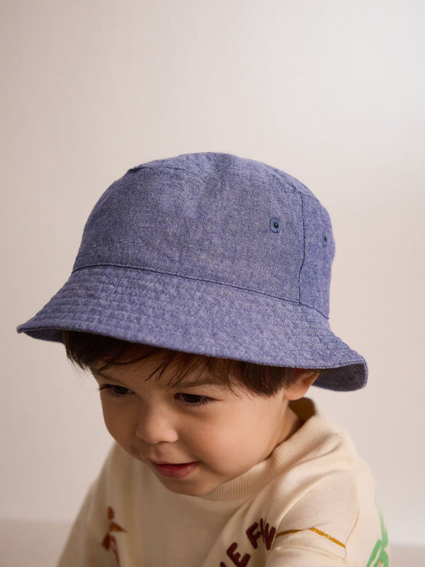 Blue Chambray Bucket Hat (3mths-16yrs)