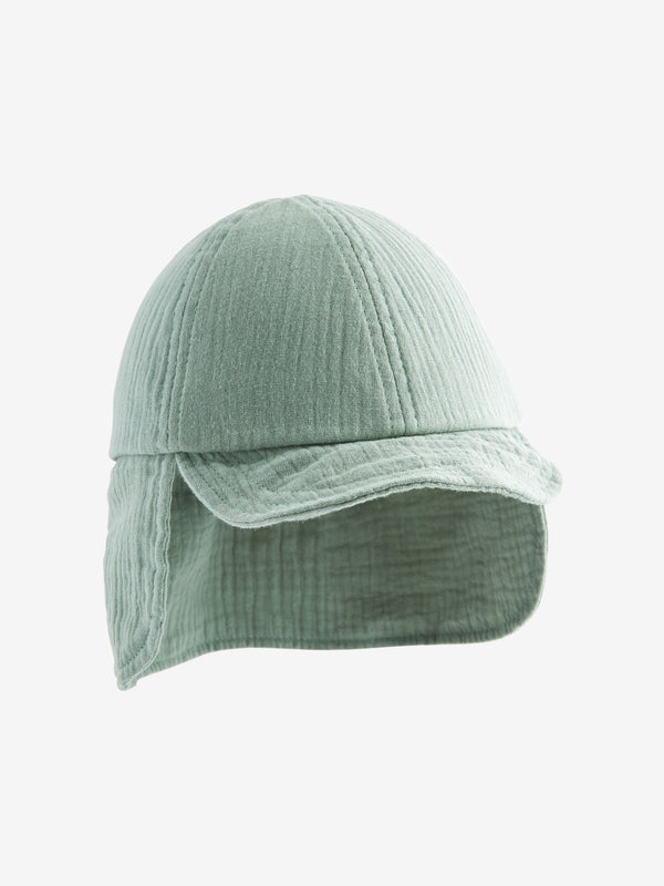 Sage Green Legionnaire 100% Cotton Hat (3mths-10yrs)