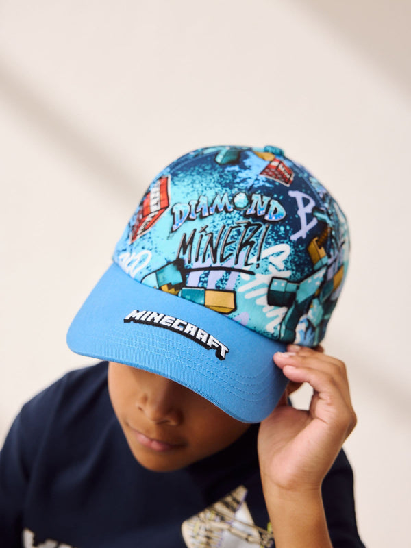 Minecraft Grafitti 100% Cotton Cap (3-16yrs)