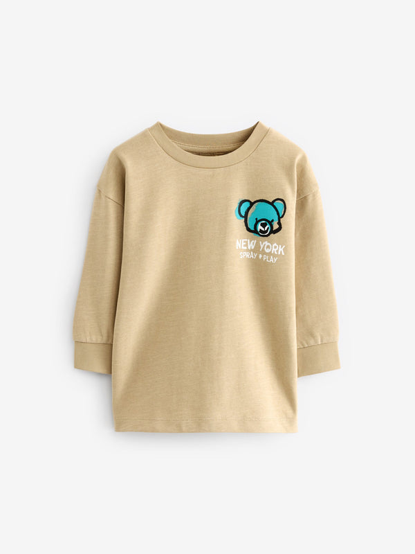 Neutral Bear Long Sleeve T-Shirt (3mths-7yrs)