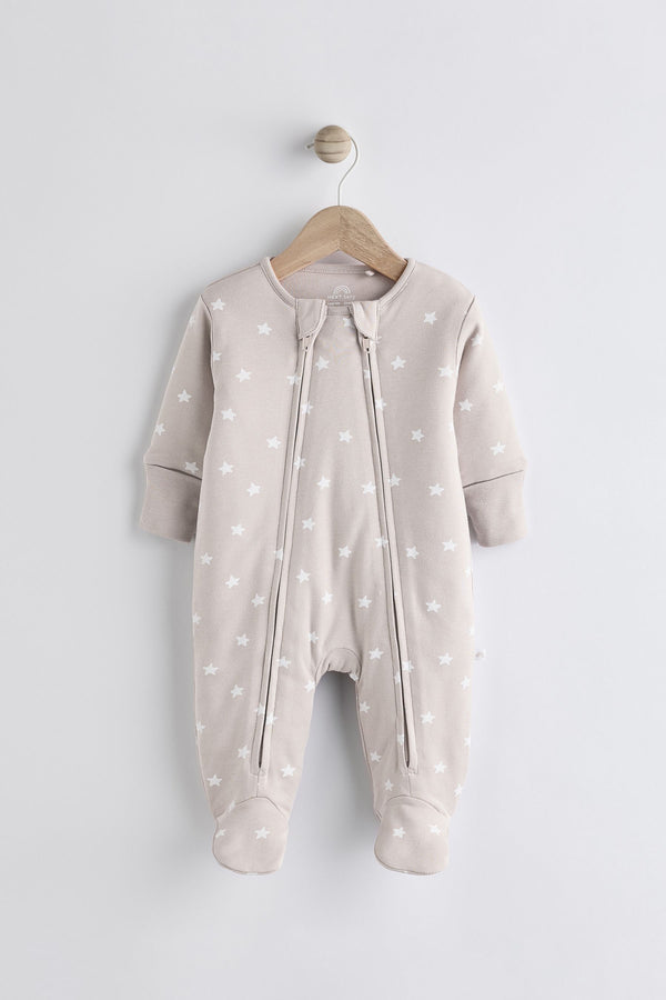 Neutral 2.5 Tog Wadded Sleepsuit