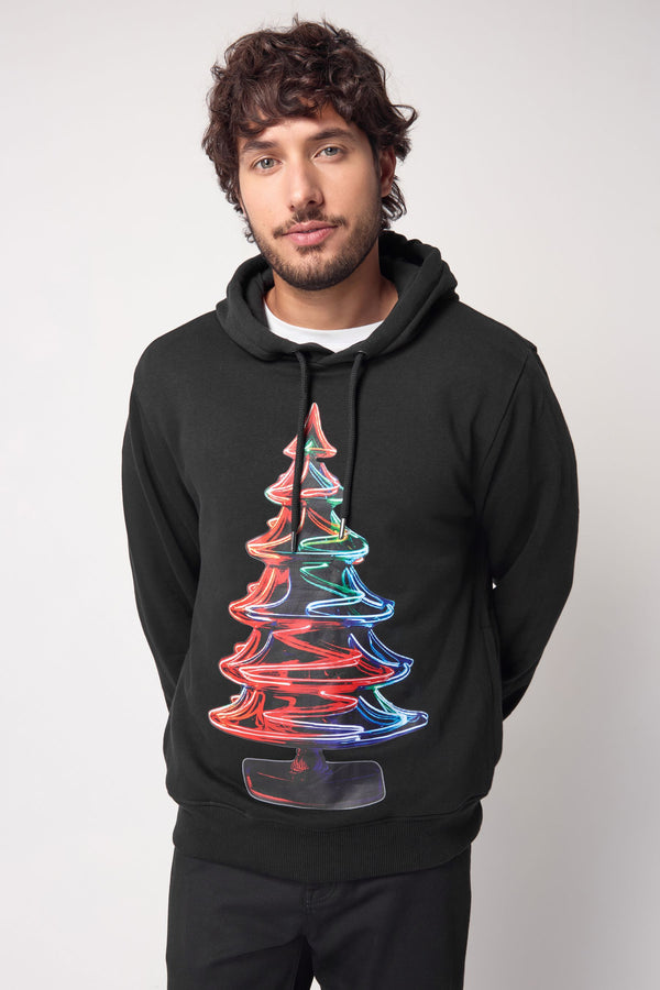 Dark Black Overhead Hoodie Christmas Hoodie