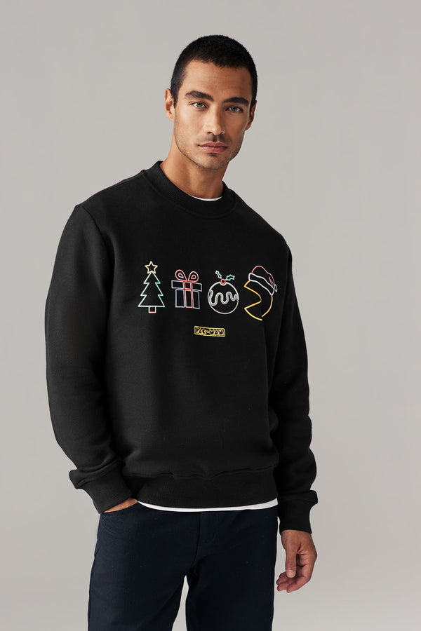 Pacman Overhead Hoodie Christmas Sweatshirt