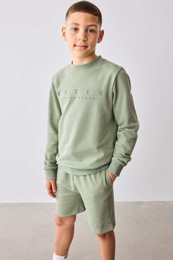 Baker by Ted Baker 100% Cotton Sweatshirt and Shorts Set