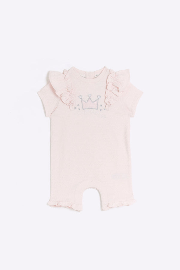 River Island Baby Girls Frill 100% Cotton Romper