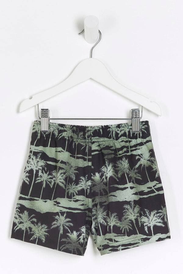 River Island Boys Palm Print Swim Short