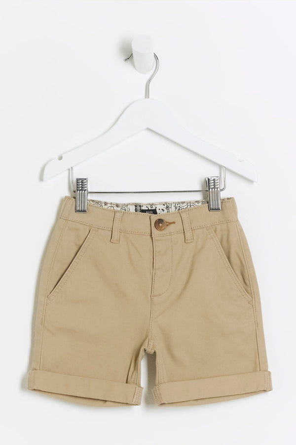 River Island Natural Boys 100% Cotton Chino Shorts