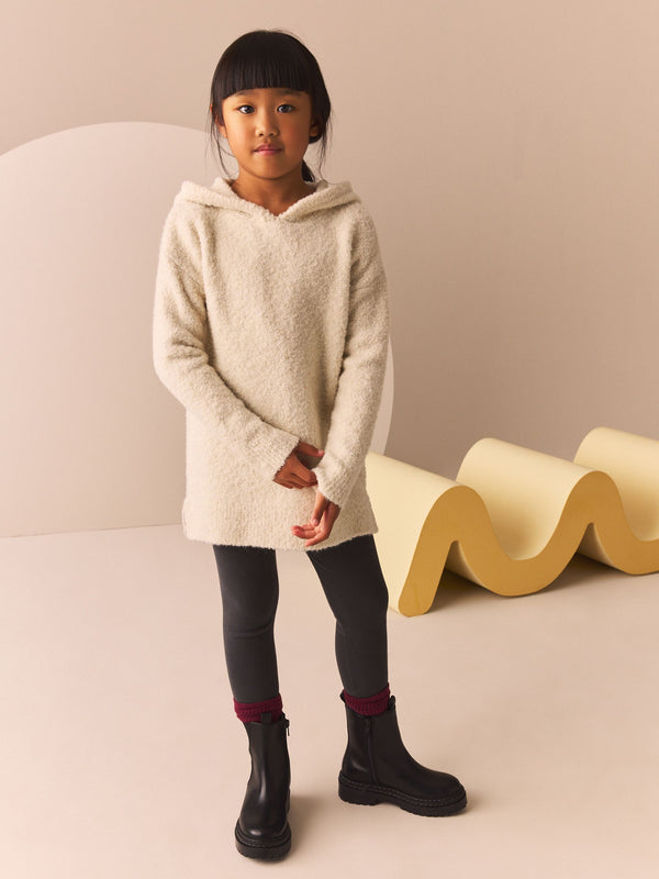 Ecru Hooded Jumper Dress (3-16yrs)