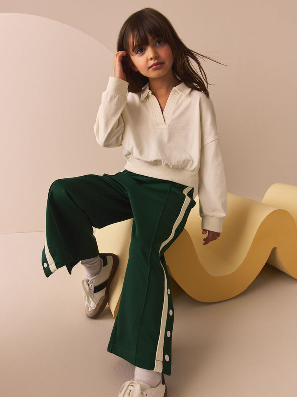 Ecru Collared Boxy Sweatshirt (3-16yrs)