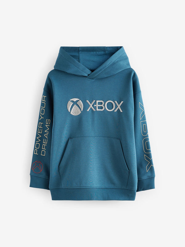 Mid Blue Xbox Hoodie (3-16yrs)