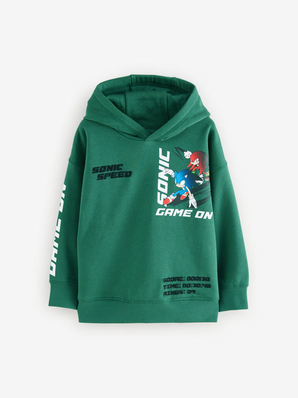 Green Sonic Hoodie (3-16yrs)