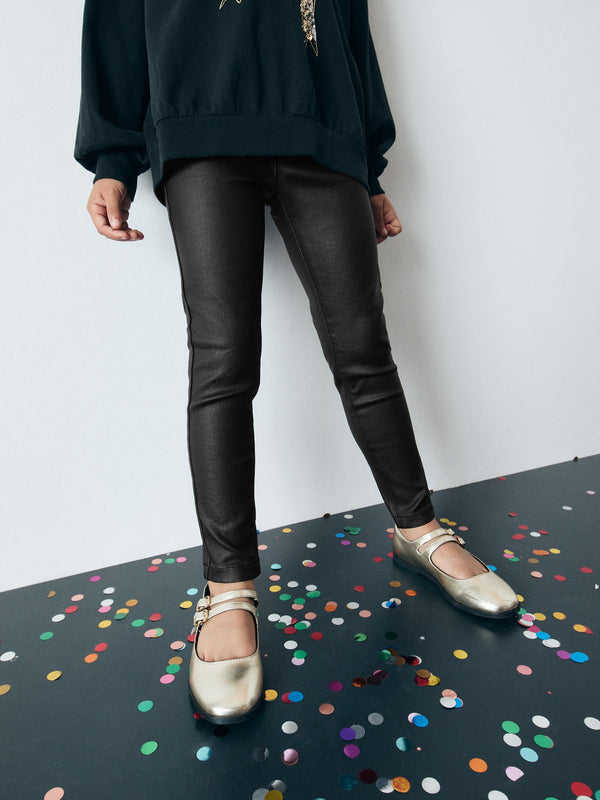 Black Coated Jeggings (3-16yrs)